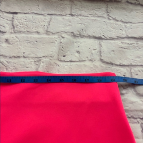 🔵”NWOT”Vibrant Pink and Orange Exposed Zipper Chic Skirt - Picture 7 of 11